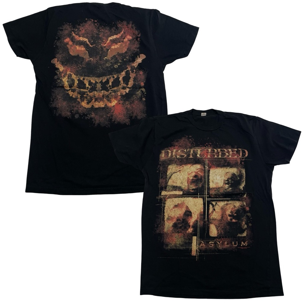 2010 Disturbed “Asylum” Album Size M Black Tee (Retail $40)